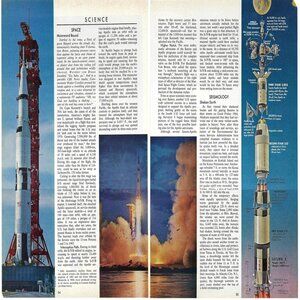 1967 Time NASA Pre-Apollo Mission Rocket Vtg Magazine Print Ad/Poster/Article
